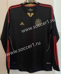 Retro Version 11-12 Mexico Black LS Thailand Soccer Jersey AAA-6895