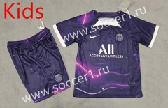 2023-2024 Special Version Paris SG Purple Kid/Youth Soccer Uniform-8423