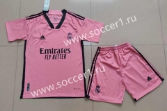 2023-2024 Real Madrid Away Pink Soccer Uniform-718