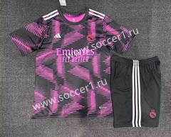 2023-2024 Real Madrid Black&Purple Soccer Uniform-0299