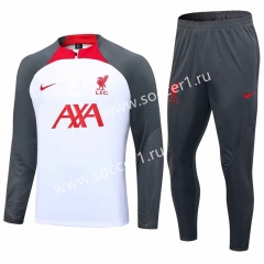 2023-2024 Liverpool White Thailand Soccer Tracksuit-411