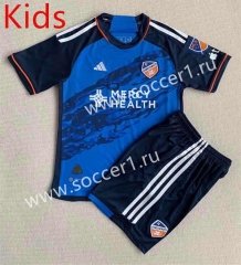 2023-2024 FC Cincinnati Home Blue Kids/Youth Soccer Uniform-AY