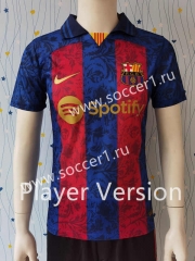 Player Version Retro Version Barcelona Blue&Red Thailand Soccer Jersey AAA-807