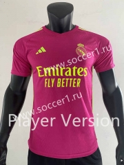 Player Version 2023-2024 Real Madrid Pink Thailand Soccer Jersey AAA-SJ