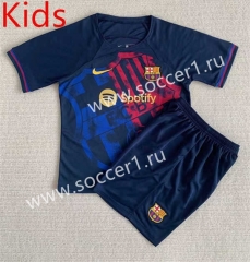 2023-2024 Concept version Barcelona Royal Blue Kid/Youth Soccer Uniform-AY