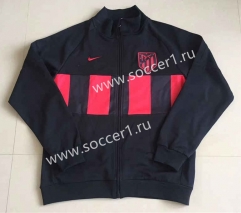 Retro Version 1996 Atletico Madrid Black Thailand Soccer Jacket-9171