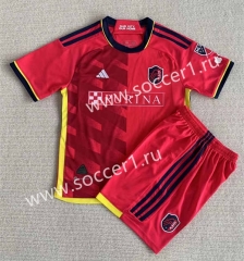 2023-2024 St. Louis City SC Home Red Soccer Uniform-AY