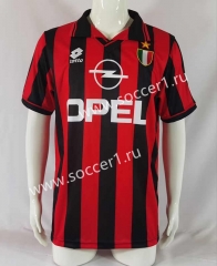 Retro Version 96-97 AC Milan Home Red&Black Thailand Soccer Jersey AAA-503