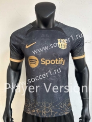 Player Version 2023-2024 Barcelona Black Thailand Soccer Jersey AAA-4927