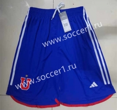 2023-2024 Universidad de Chile Blue Thailand Soccer Shorts-6497