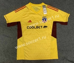 2023-2024 Colo-Colo Goalkeeper Yellow Thailand Soccer Jersey AAA-6032