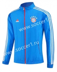 2023-2024 Bayern München Sky Blue Thailand Trench Coats-0255