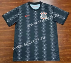 2023-2024 Corinthians Black Thailand Soccer Training Jersey-3079