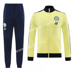 2023-2024 Manchester City Yellow Thailand Soccer Jacket Uniform-LH