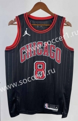 2023 Jordan Limited Edition Chicago Bulls Black #8 NBA Jersey-311