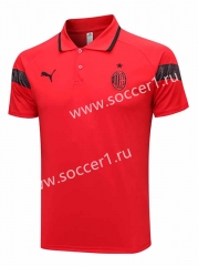 2023-2024 AC Milan Red Thailand Polo Shirt-815