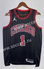 2023 Jordan Limited Edition Chicago Bulls Black #1 NBA Jersey-311