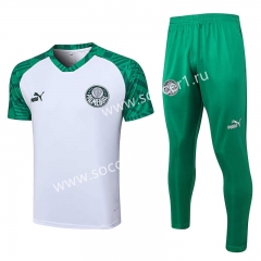 2022-2023 SE Palmeiras Light Green Short-sleeved Thailand Soccer Tracksuit -815