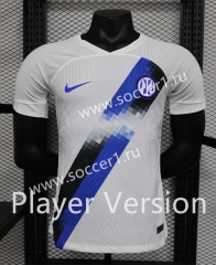 Player Version 2023-2024 Inter Milan Away White Thailand Soccer Jersey AAA-888