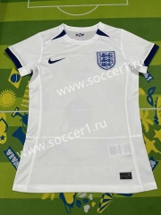 2023-2024 England Home White Women Thailand Soccer Jersey AAA-HR