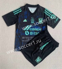 2023-2024 Special Version Tigres UANL Black Soccer Uniform-AY