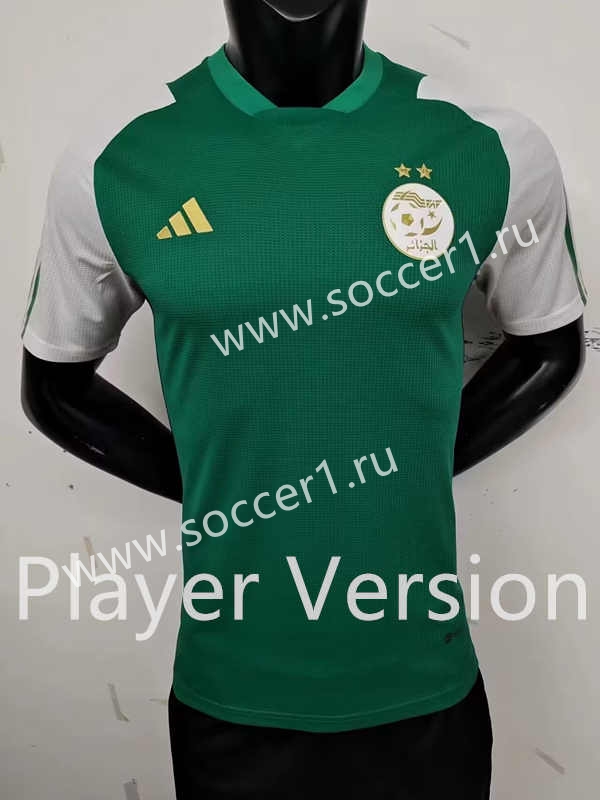 Player Version 20232024 Algeria Green&White Sleeve Thailand Soccer