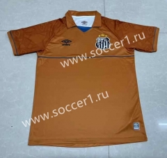 2023-2024 Santos FC Goalkeeper Yellow Thailand Soccer Jersey AAA-0009