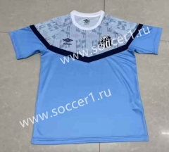 2023-2024 Santos FC Light Blue Thailand Soccer Training Jersey-0009