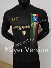Player Version 2023-2024 Champion Version Napoli Black Thailand Soccer Jersey AAA-9926
