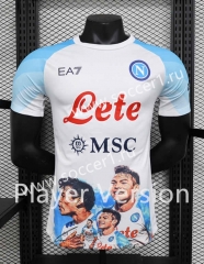 Player Version 2023-2024 Special Version Napoli White Thailand Soccer Jersey AAA-888