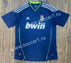 Retro Version 10-11 Real Madrid Away Royal Blue Thailand Soccer Jersey AAA-6157