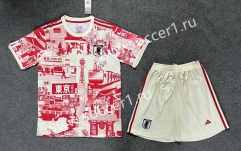 2023-2024 Tokyo Version Japan Red&White Soccer Uniform-6748