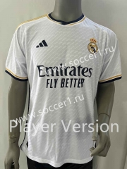 Player Version 2023-2024 Real Madrid Home White Thailand Soccer Jersey AAA-912