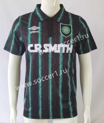 Retro Version 92-93 Celtic Away Black&Green Thailand Soccer Jersey AAA-503