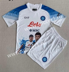 2023-2024 Champion Version Napoli NO.3 White Soccer Uniform-AY