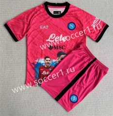 2023-2024 Champion Version Napoli NO.1 Pink Soccer Uniform-AY