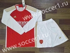 2023-2024 Arsenal Home Red LS Soccer Uniform-709