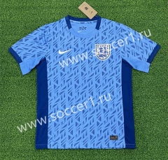 (S-4XL) 2023-2024 England Away Blue Thailand Soccer Jersey AAA-403