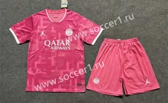 2023-2024 Paris SG Pink Soccer Uniform-6748