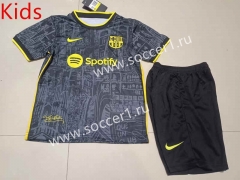 2023-2024 Special Version Barcelona Black Kid/Youth Soccer Uniform-507
