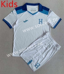 2023-2024 Honduras Home White Kids/Youth Soccer Uniform-AY