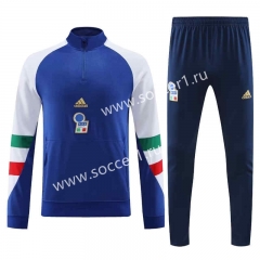 2023-2024 Italy Blue Thailand Soccer Tracksuit-7411