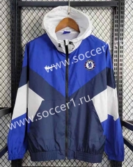 2023-2024 Chelsea Blue Thailand Trench Coats With Hat-GDP