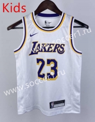 Los Angeles Lakers White #23 Young Kids NBA Jersey-311