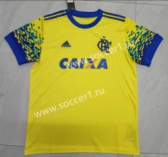 Retro Version 17-18 Flamengo 2nd Away Yellow Thailand Soccer Jersey AAA-817