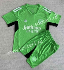 2023-2024 Arsenal Goalkeeper Green Soccer Uniform-AY