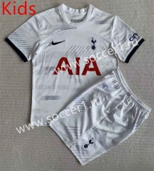 2023-2024 Tottenham Hotspur Home White Kids/Youth Soccer Uniform-AY