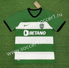 (S-4XL) 2023-2024 Sporting Clube de Portugal Home White and Green Thailand Soccer Jersey AAA-403