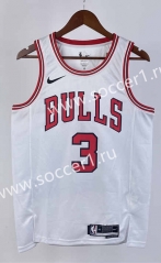 2023 Chicago Bulls White #3 NBA Jersey-311