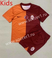 2023-2024 Galatasaray S.K Home Red&Orange Kids/Youth Soccer Unifrom-AY